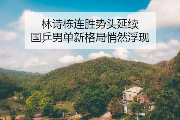 林诗栋连胜势头延续 国乒男单新格局悄然浮现